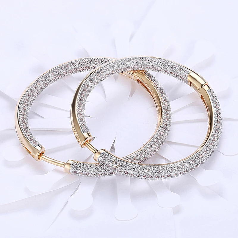 Gold Circle Hoop