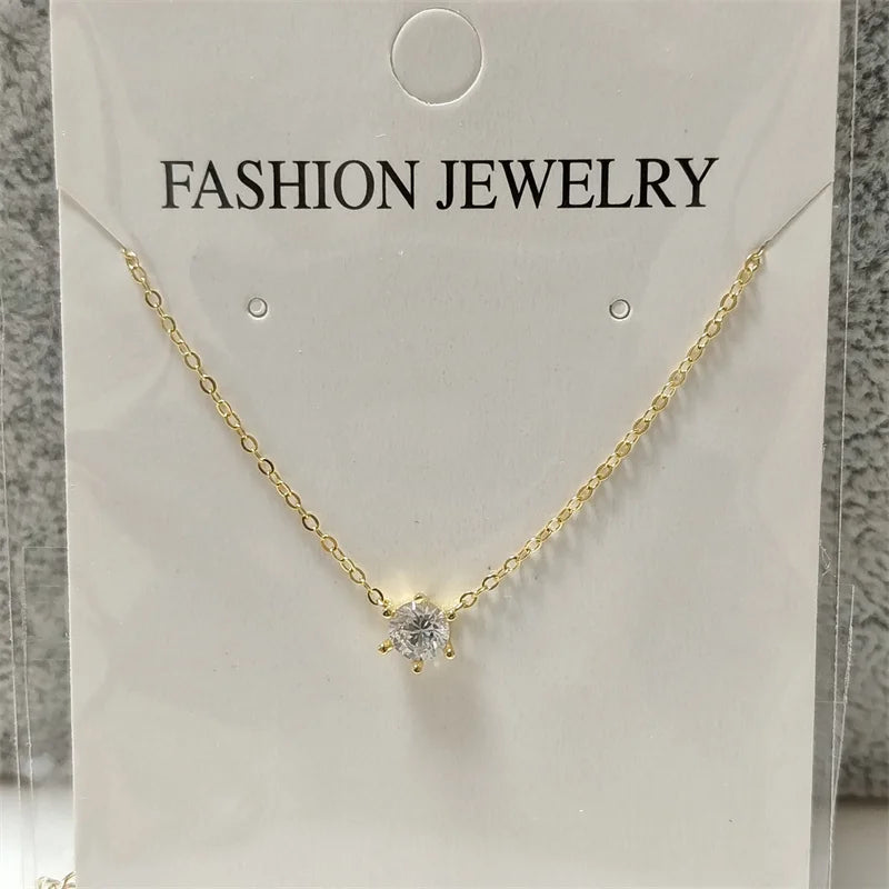 Somilia 925 Sterling Silver Necklace For Women 18K Rose gold Plated 5A Zircon Pendant Necklace Real Money Fine Jewelry Moms Gift