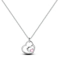 Original 925 Silver Necklace For Woman Heart Shape Moon Dreamcatcher Jewelry Gift