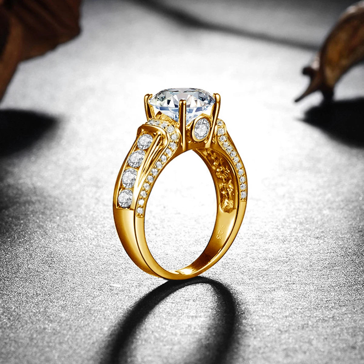 High Quality 2ct Moissanite Ring Solid 925 With Certificate Original Engagement Jewelry For Women Luxury Wedding Gifts New In