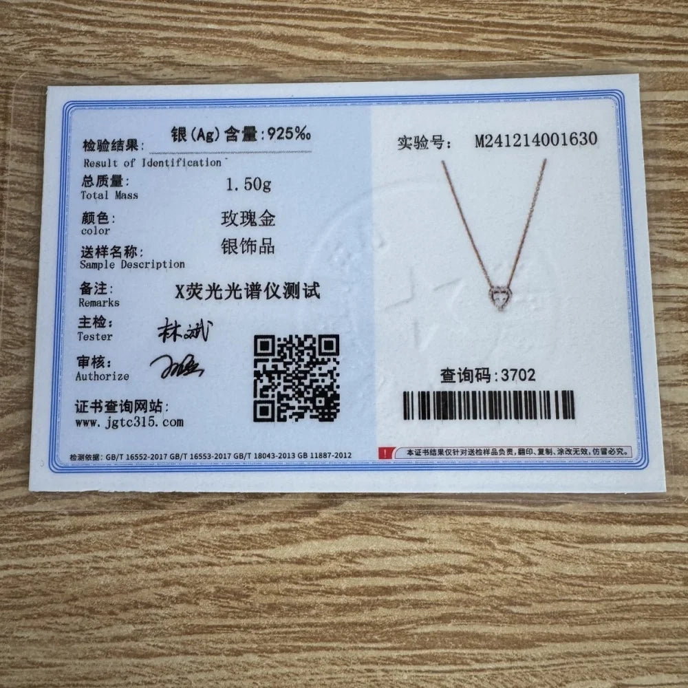 High Quality 925 Silver, Red, Green, Purple Heart-Shaped Necklace, Suitable For European Women's Exquisite Jewelry Gifts