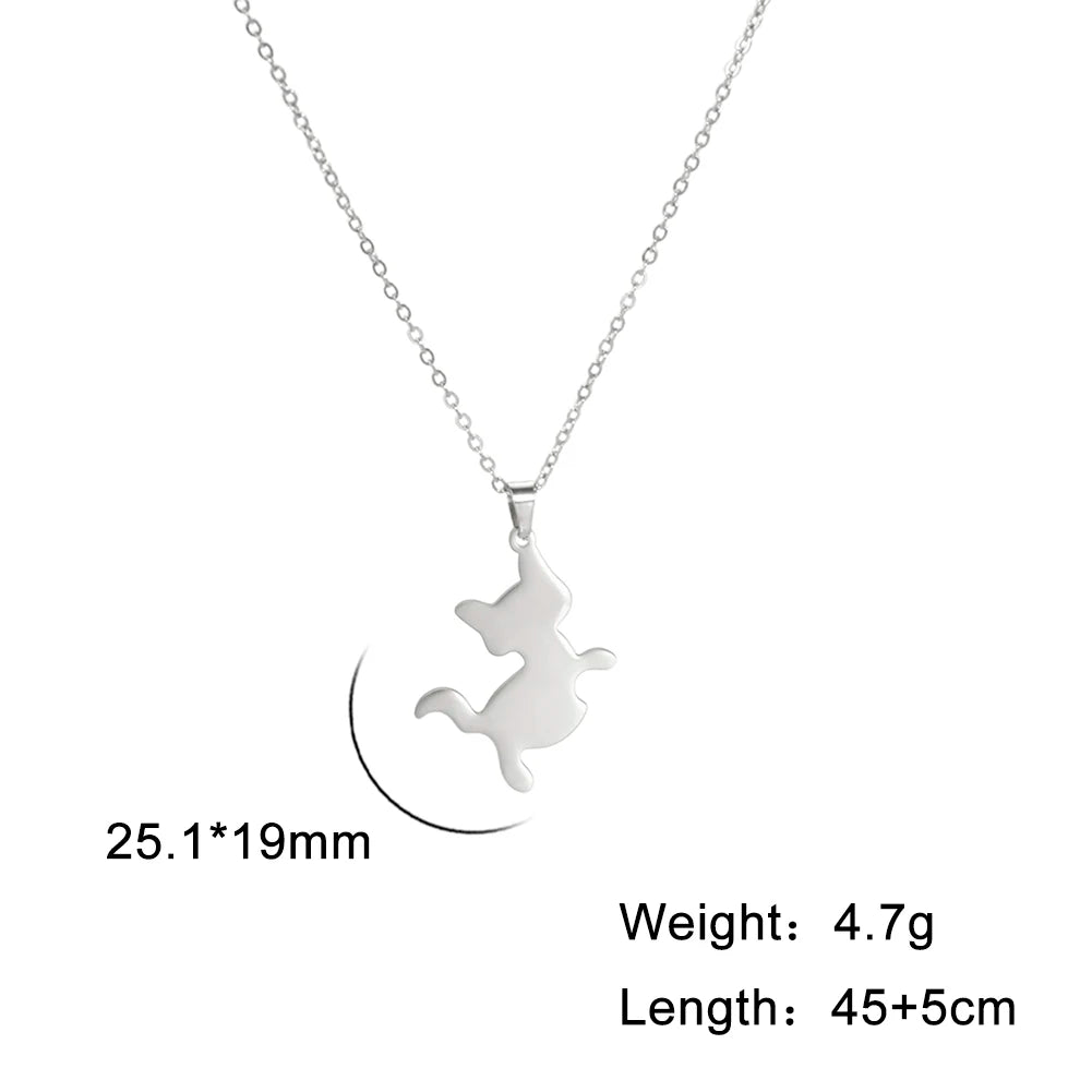 Cazador Cute Animal Cat Pendant Necklace for Women Girls Lovely Paw Choker Neck Chain Stainless Steel Jewelry Birthday Gift 2026