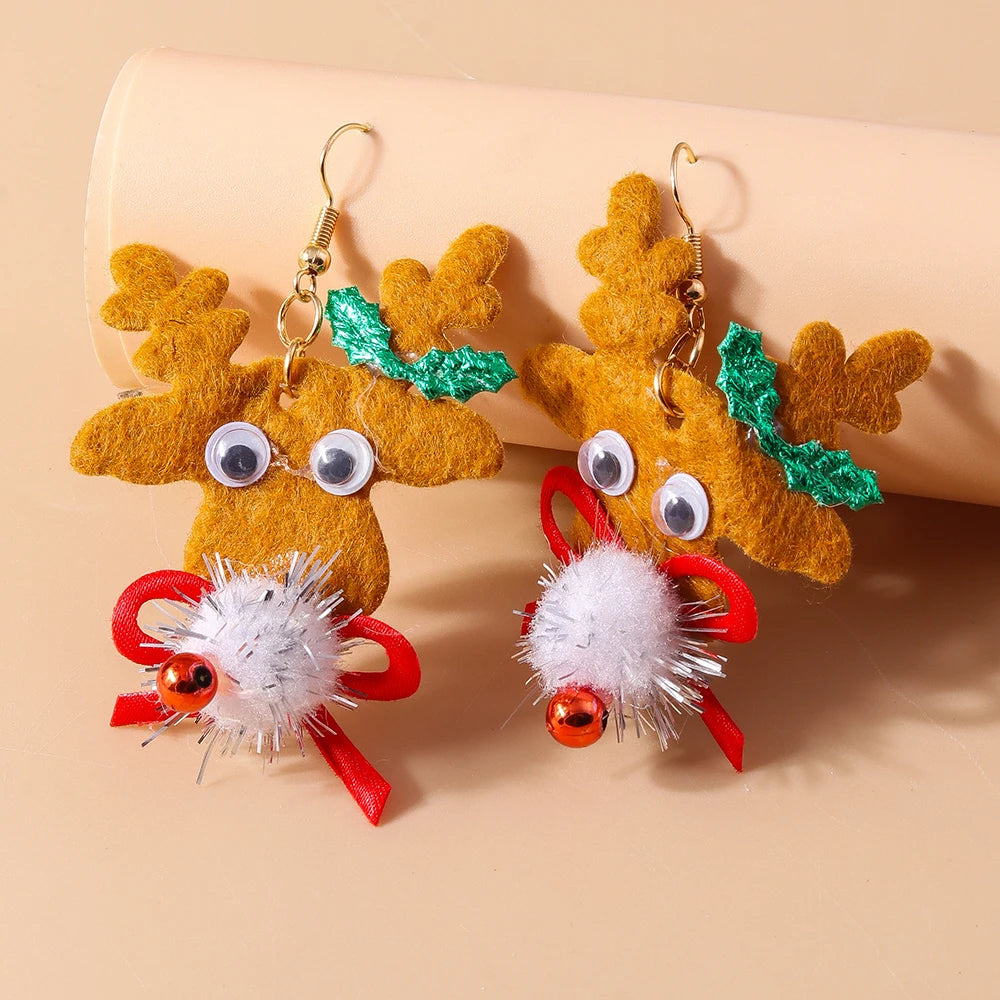 Cartoon Christmas Earrings