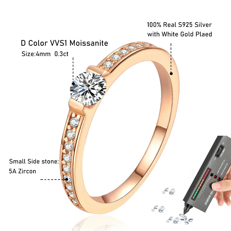 Moissanite Eternity Ring