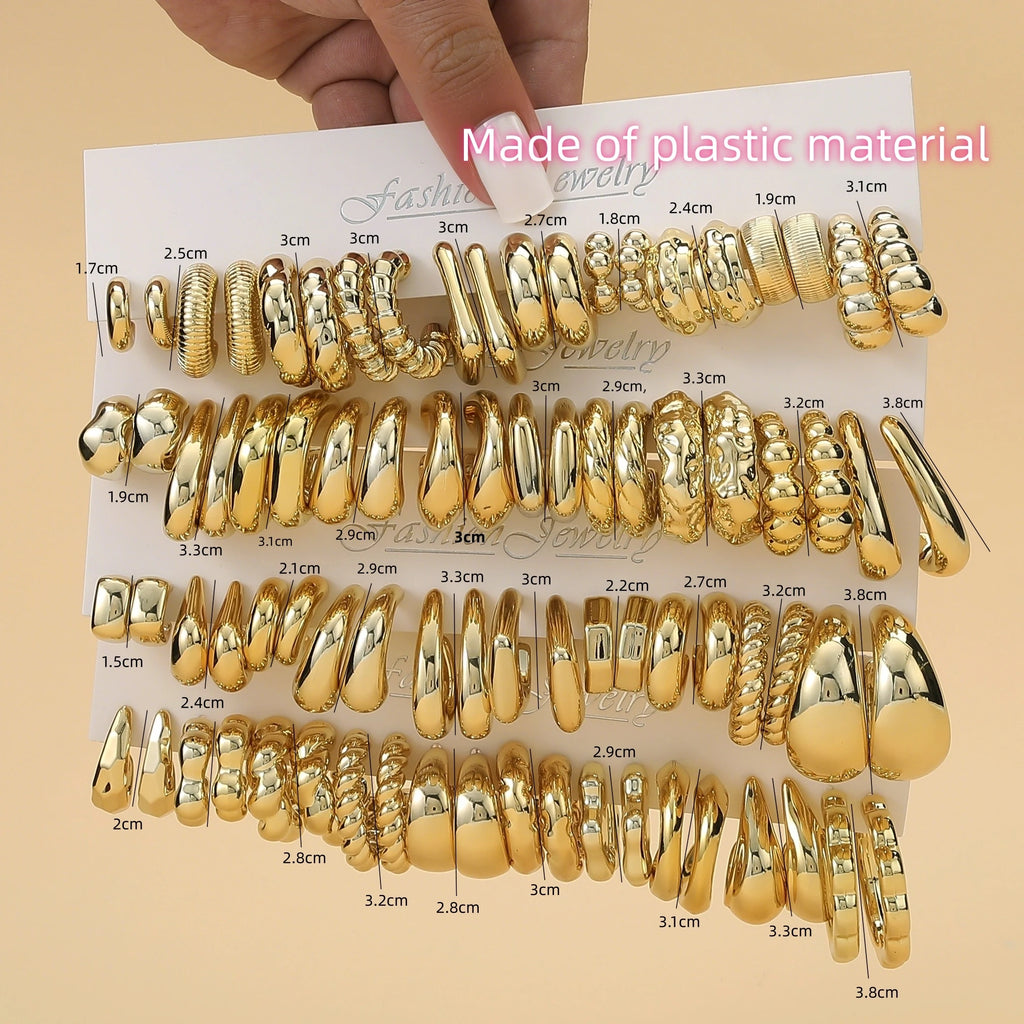 Golden-Plating Earrings