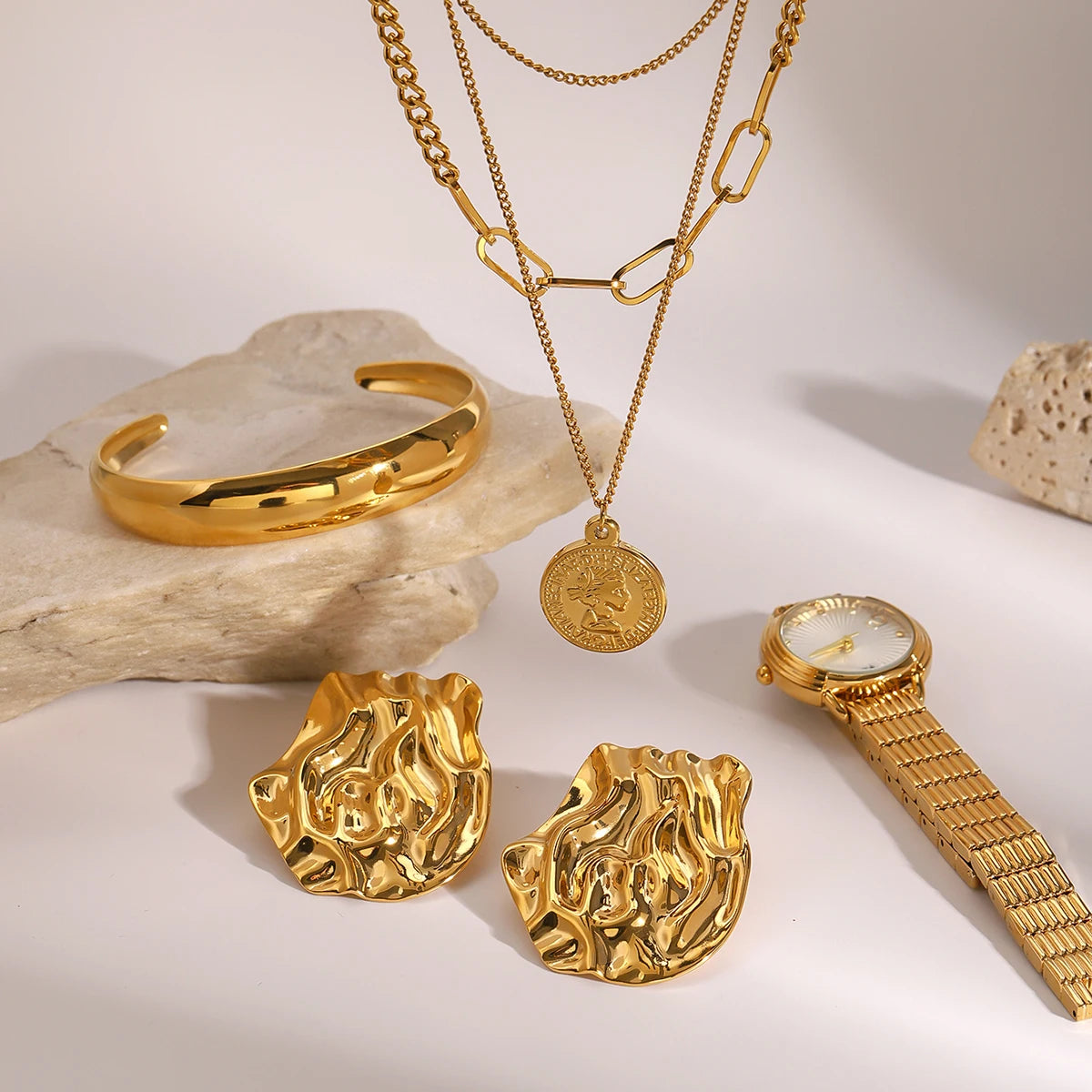 watch Wrinkled Earrings