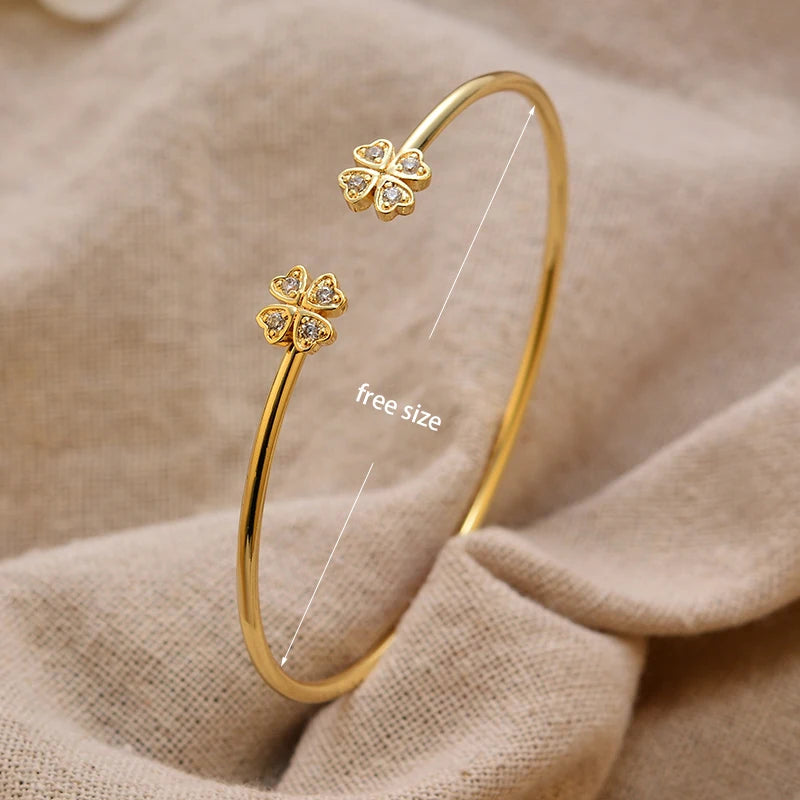 24K Gold Color Arabic Copper Bracelets for Women Men | Dubai Style Adjustable Openable Bangle | Hypoallergenic Unisex Fashion Je