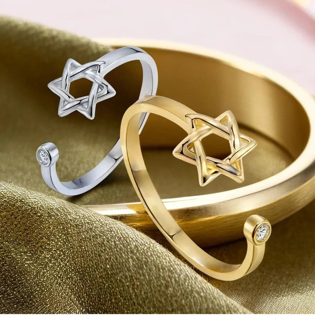 Zircon Jewish Ring