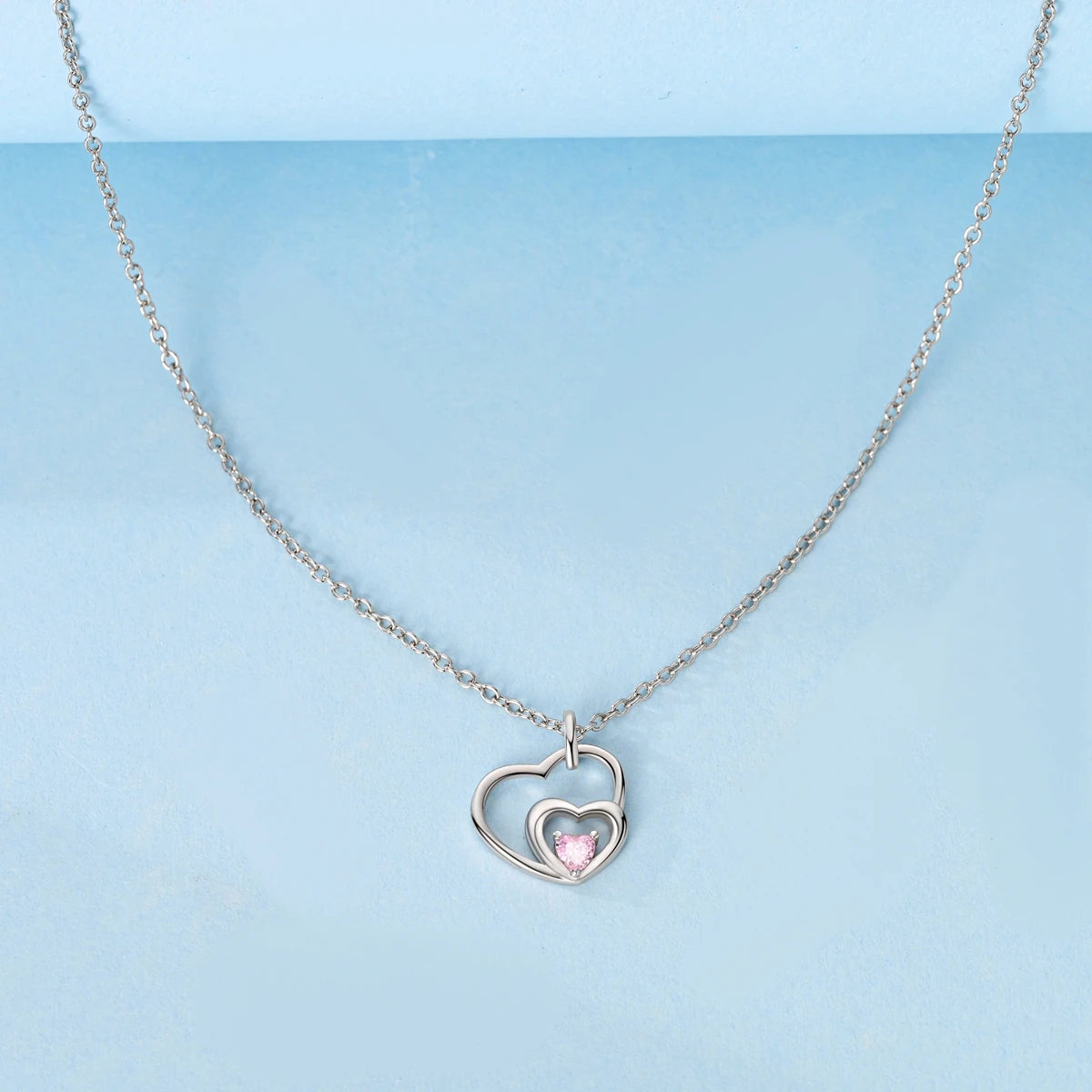 Original 925 Silver Necklace For Woman Heart Shape Moon Dreamcatcher Jewelry Gift