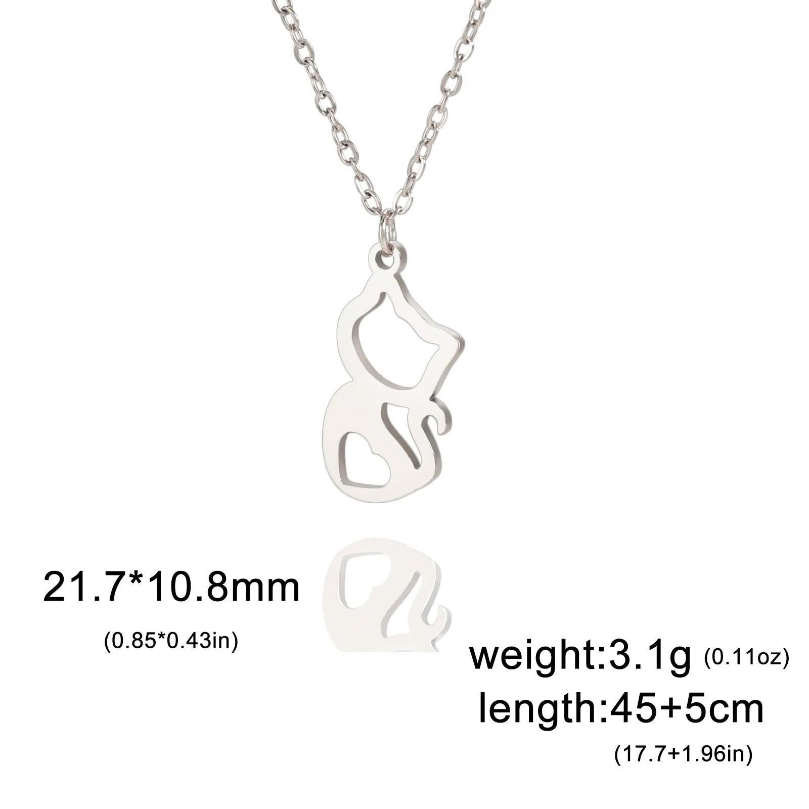 Cazador Cute Animal Cat Pendant Necklace for Women Girls Lovely Paw Choker Neck Chain Stainless Steel Jewelry Birthday Gift 2026