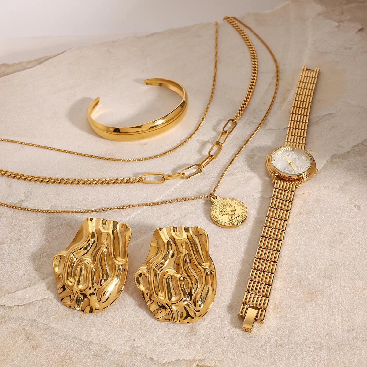 watch Wrinkled Earrings