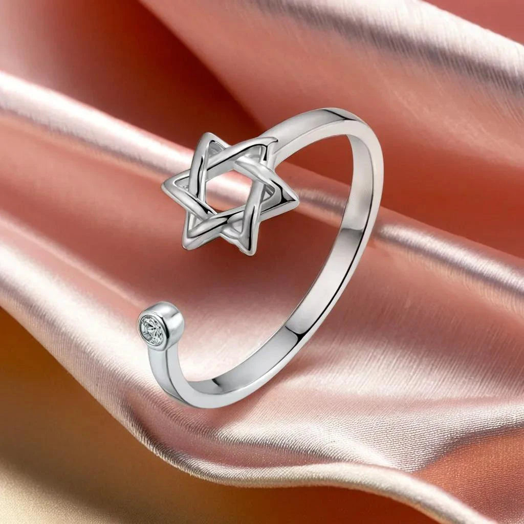 Zircon Jewish Ring