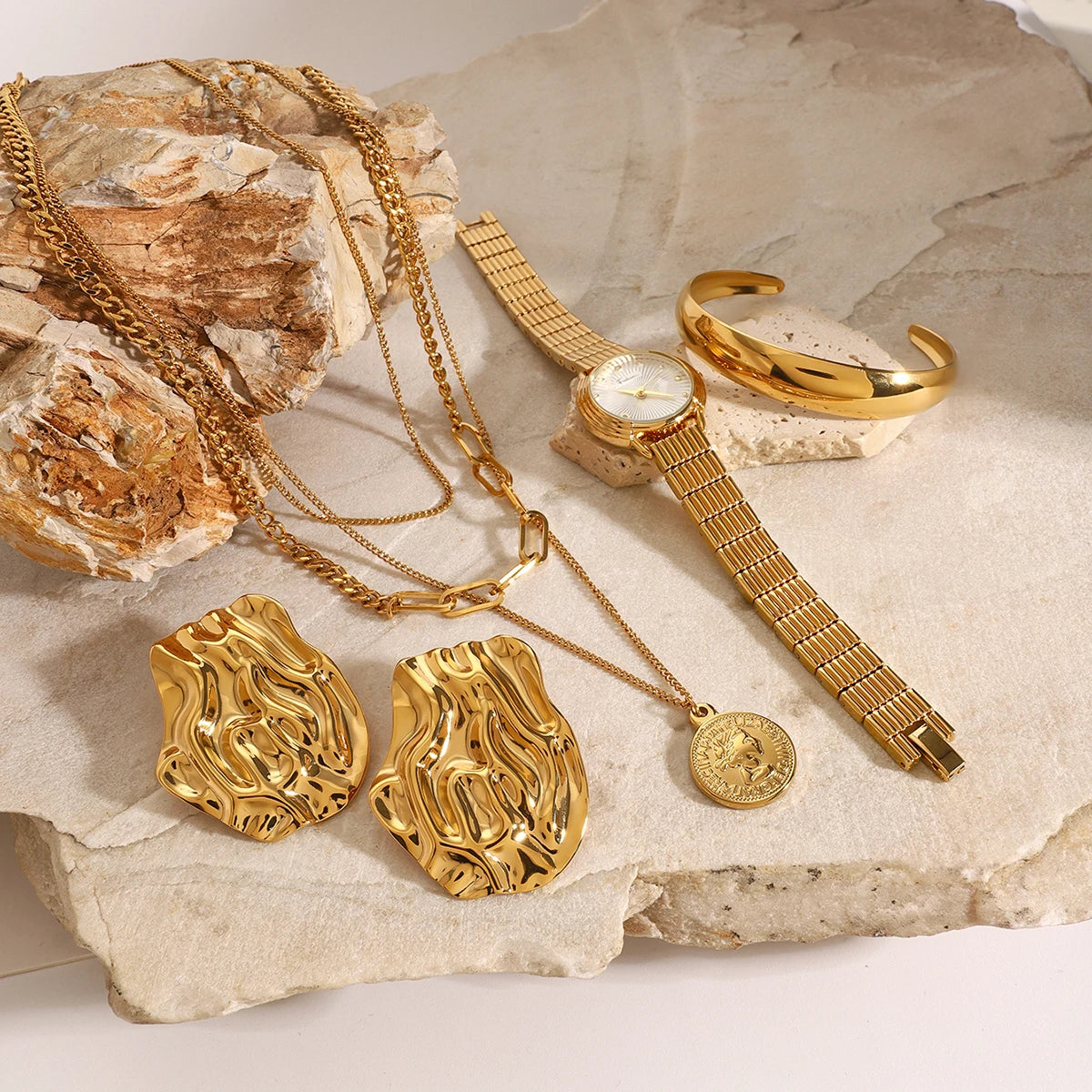 watch Wrinkled Earrings