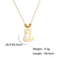 Cazador Cute Animal Cat Pendant Necklace for Women Girls Lovely Paw Choker Neck Chain Stainless Steel Jewelry Birthday Gift 2026