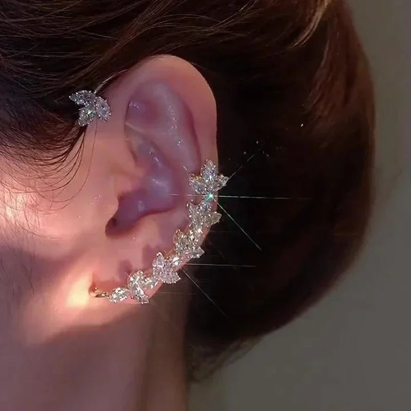 Fashion Gold Color Pearl Irregular for Women Korean Design Rhinestone Round Geometric Earring Trendy Party Girls Gifts Jewelry