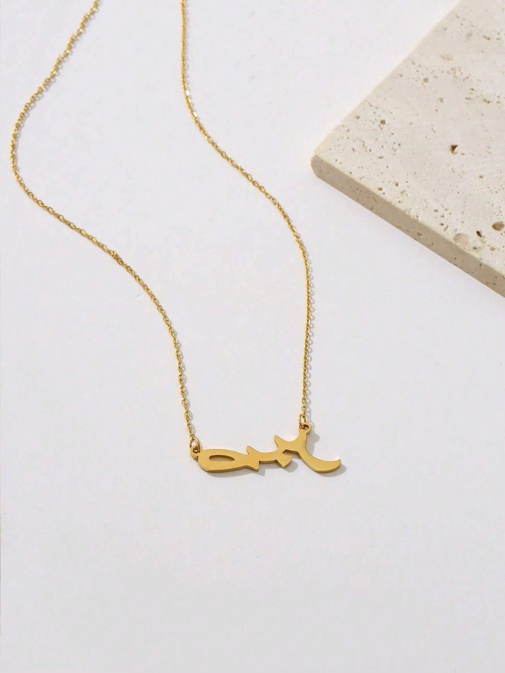 Allah Necklaces For Women Men Arabic Nameplate Jewelry Stainless Steel Letter Choker Necklace Lucky Amulet Muslim Bijoux Femme