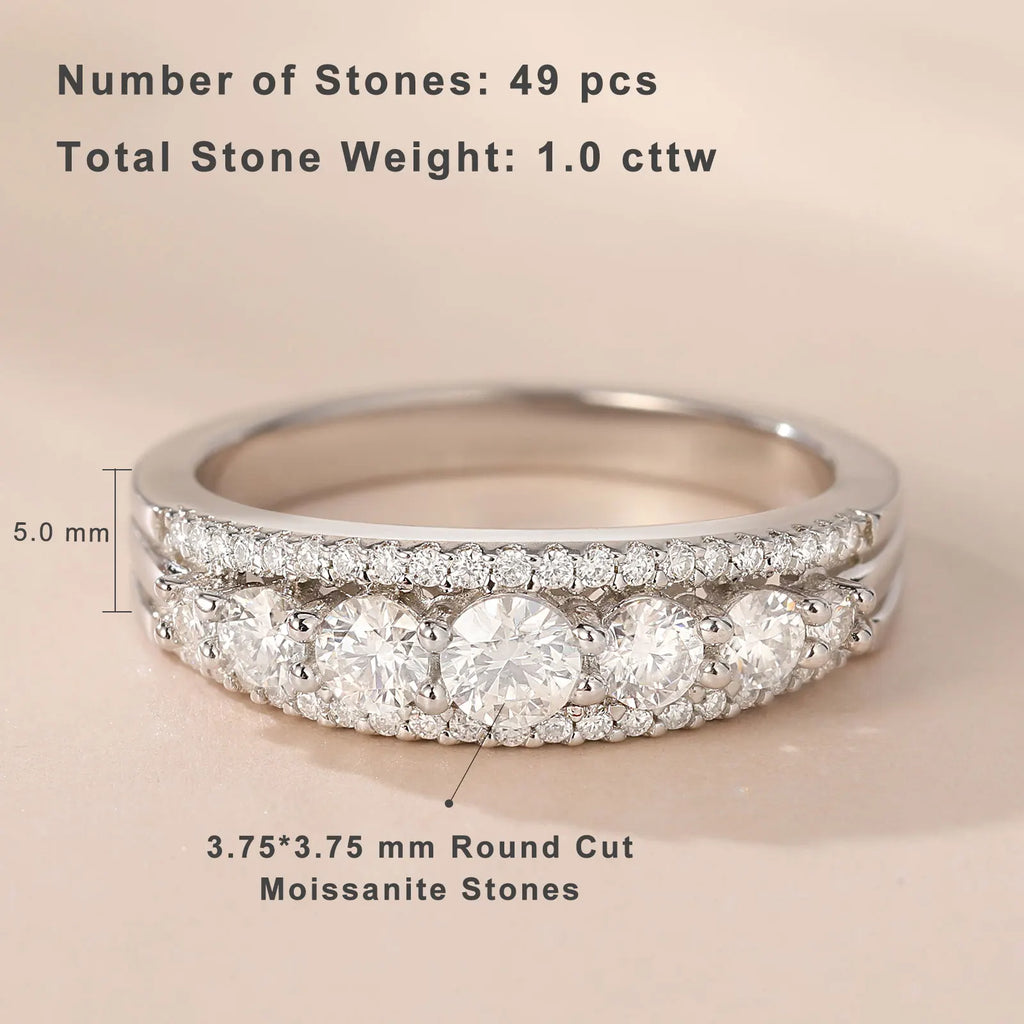 Moissanite Wedding Rings