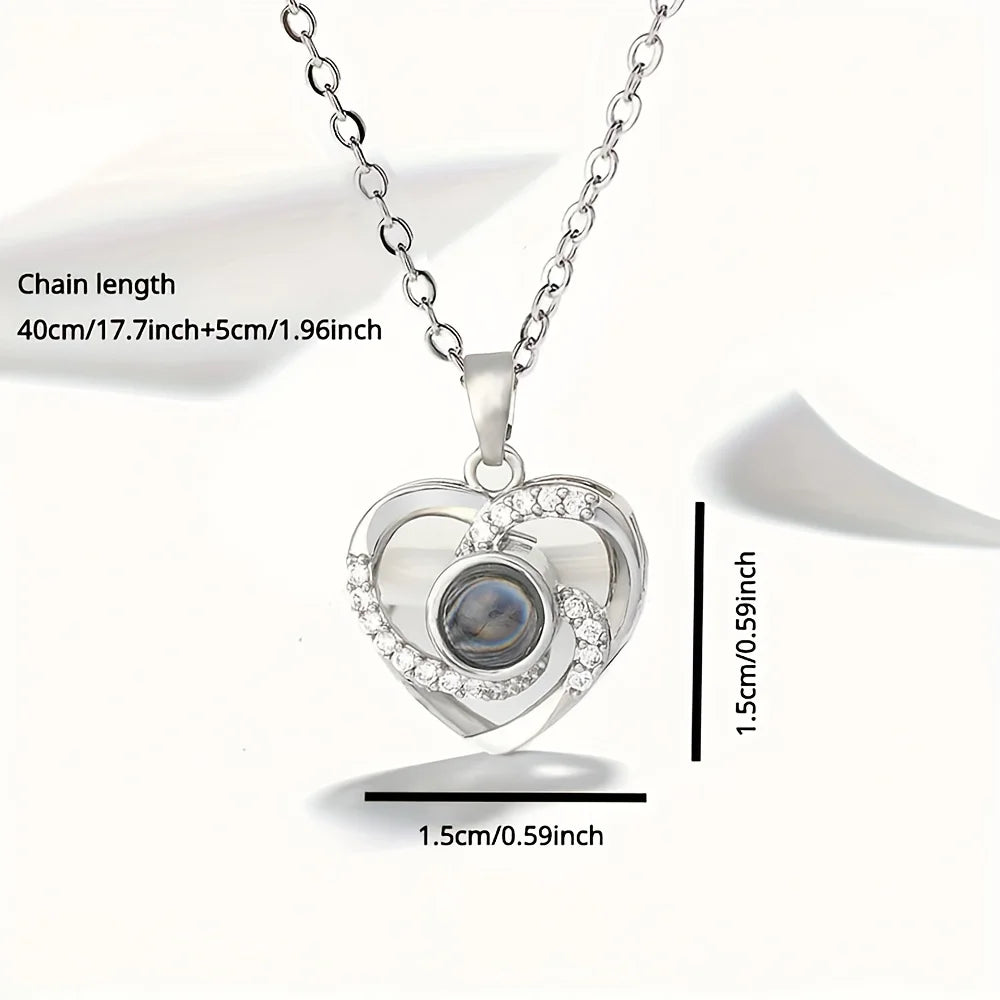 Permanent Rose Gift Box with Necklace, for Mom, Lover, Couple, Best Friend, Mother's Day, Christmas, New Year, Party, Birthday