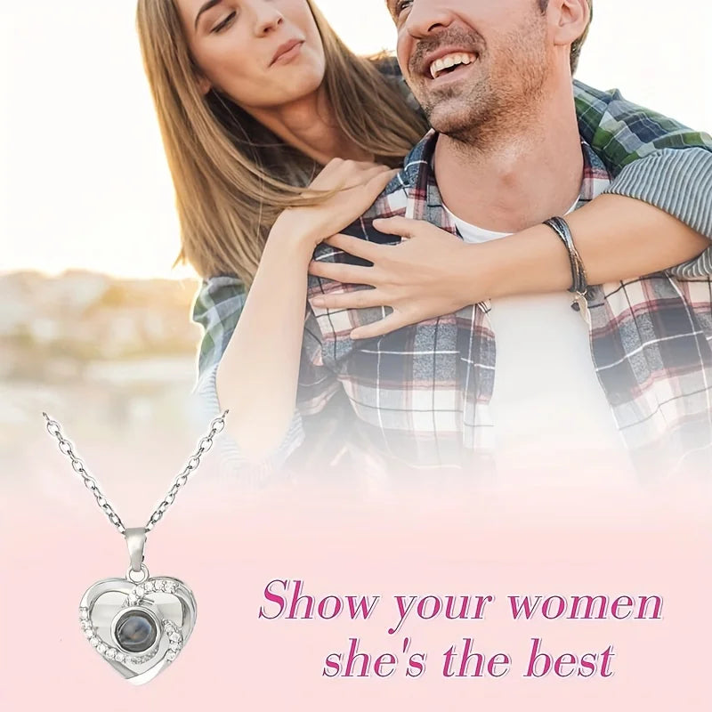 Permanent Rose Gift Box with Necklace, for Mom, Lover, Couple, Best Friend, Mother's Day, Christmas, New Year, Party, Birthday