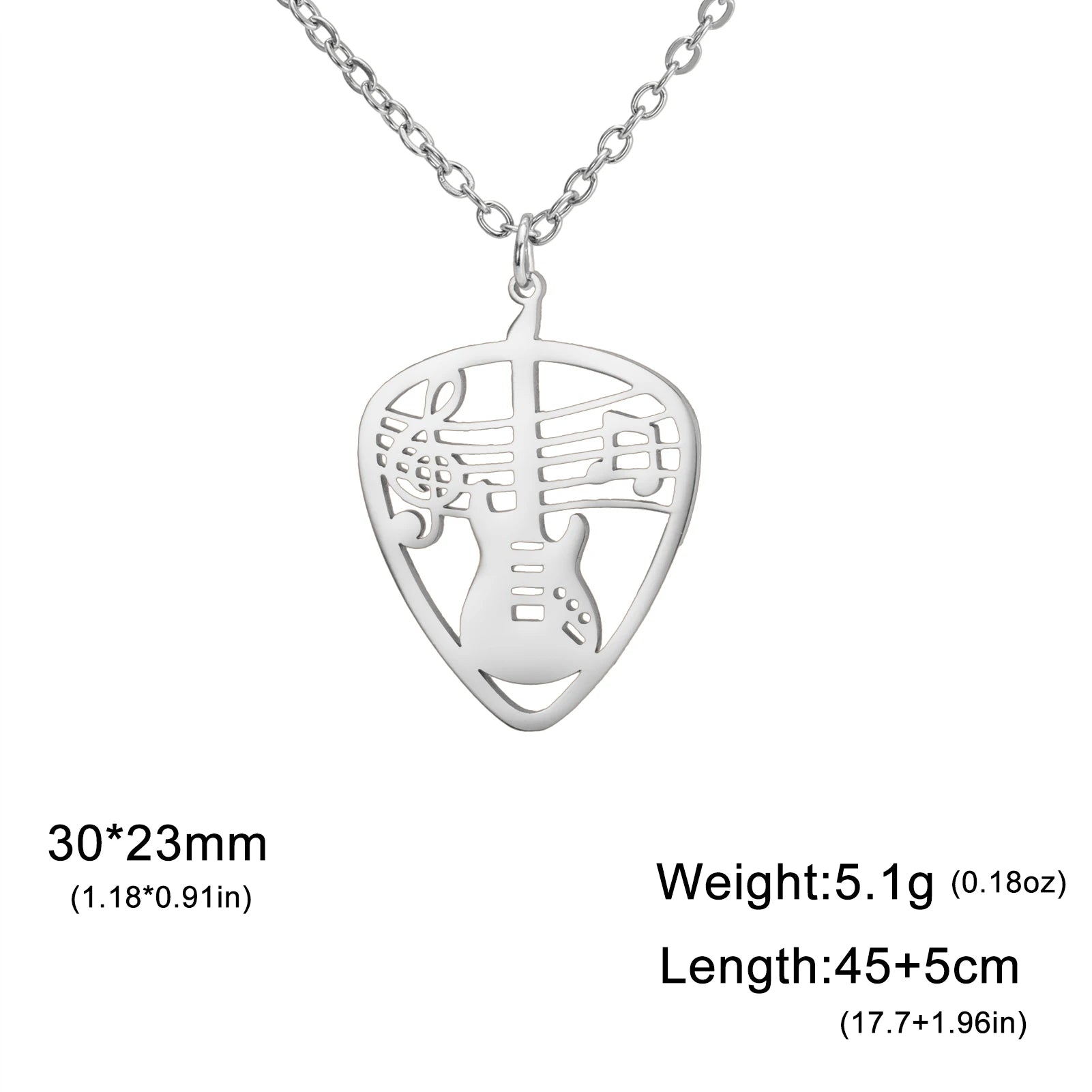 Skyrim Violin Love Rune Moon Octagonal Star Pendant Stainless Steel Necklace Women's Fashion Party Valentine's Day Gift Jewelry