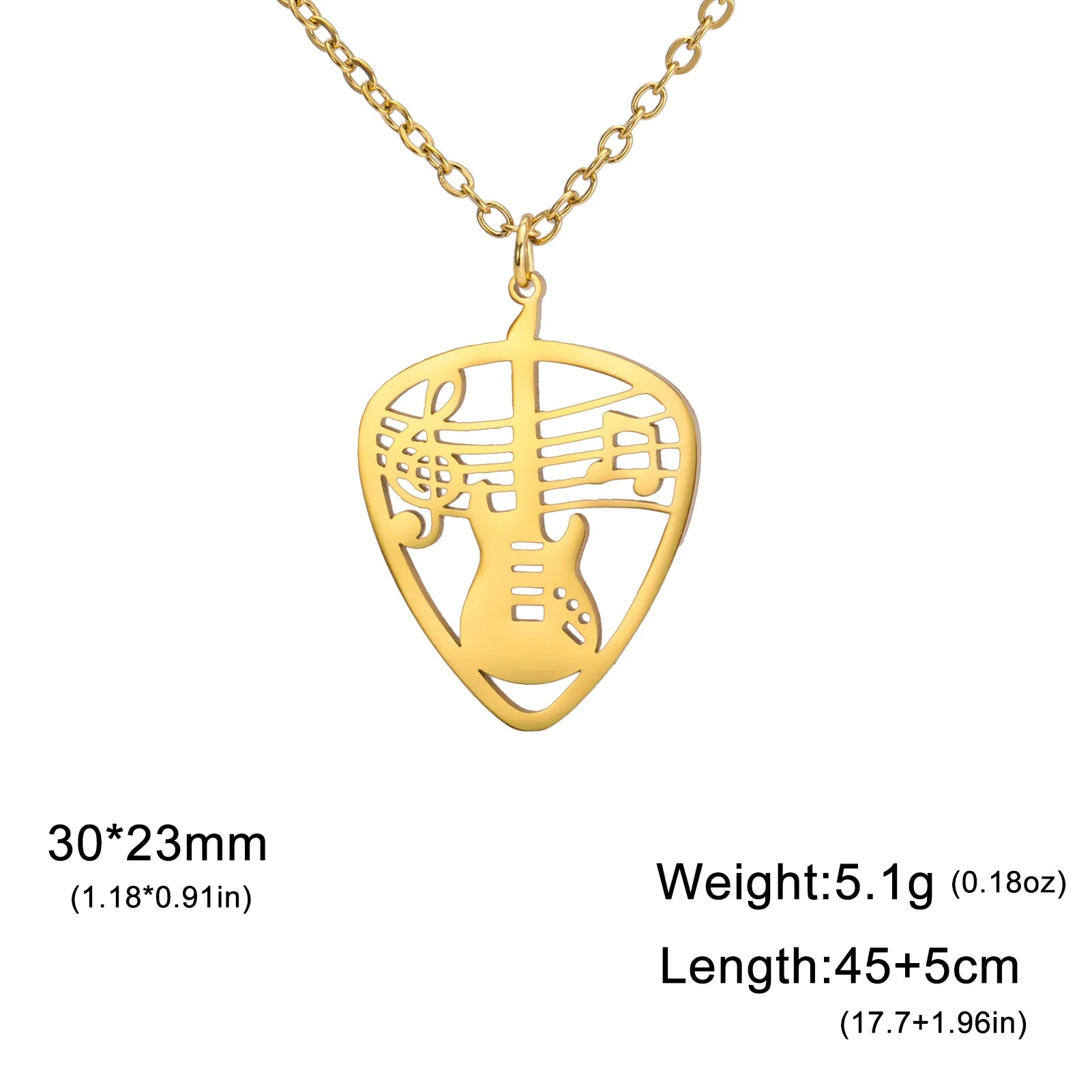 Skyrim Violin Love Rune Moon Octagonal Star Pendant Stainless Steel Necklace Women's Fashion Party Valentine's Day Gift Jewelry