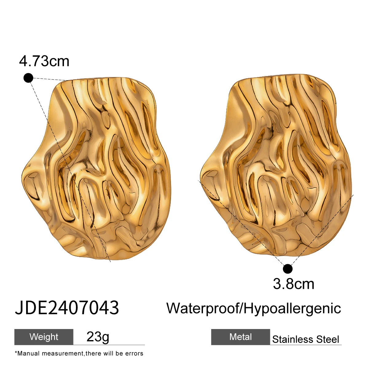 watch Wrinkled Earrings