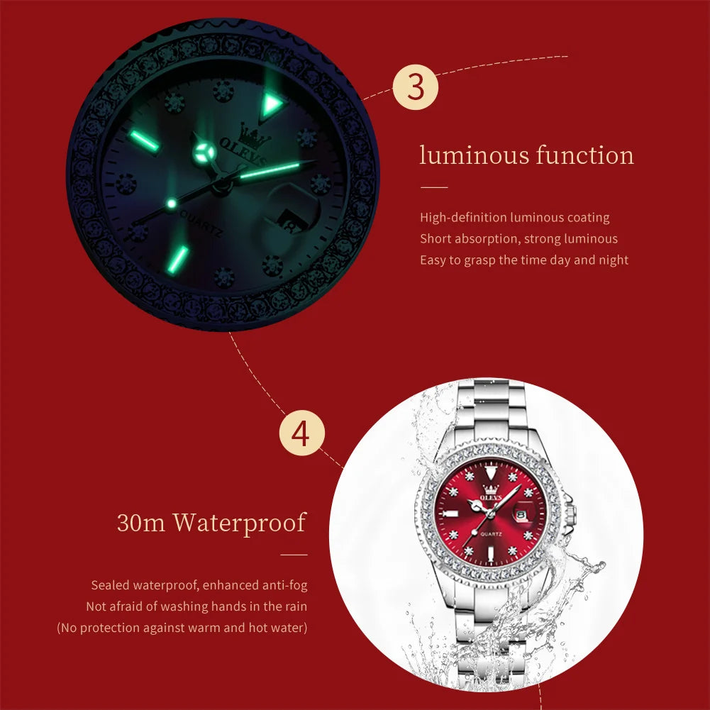 Diamond Quartz Watch