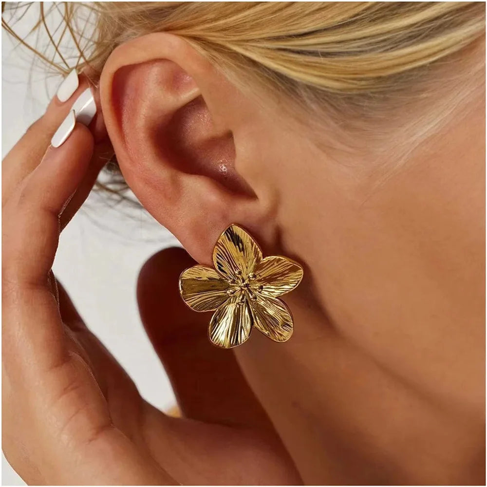 Flower Earrings Outdoor