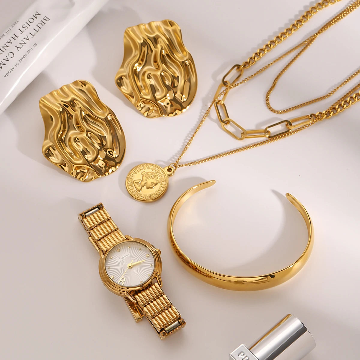 watch Wrinkled Earrings