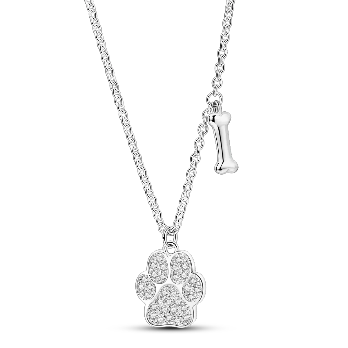 Original 925 Silver Necklace For Woman Heart Shape Moon Dreamcatcher Jewelry Gift